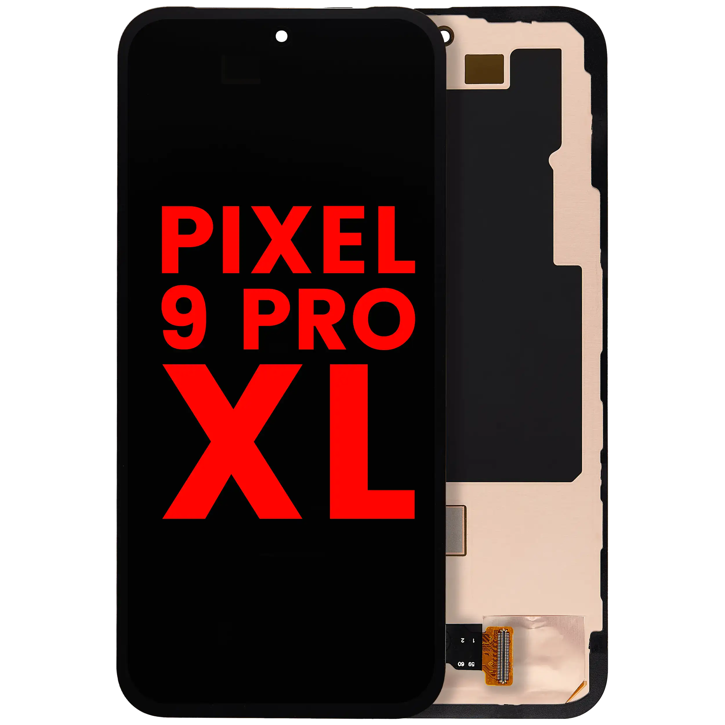 OLED-Display mit Rahmen + Fingerabdruck f. Google Pixel 9 Pro XL (Aftermarket Pl
