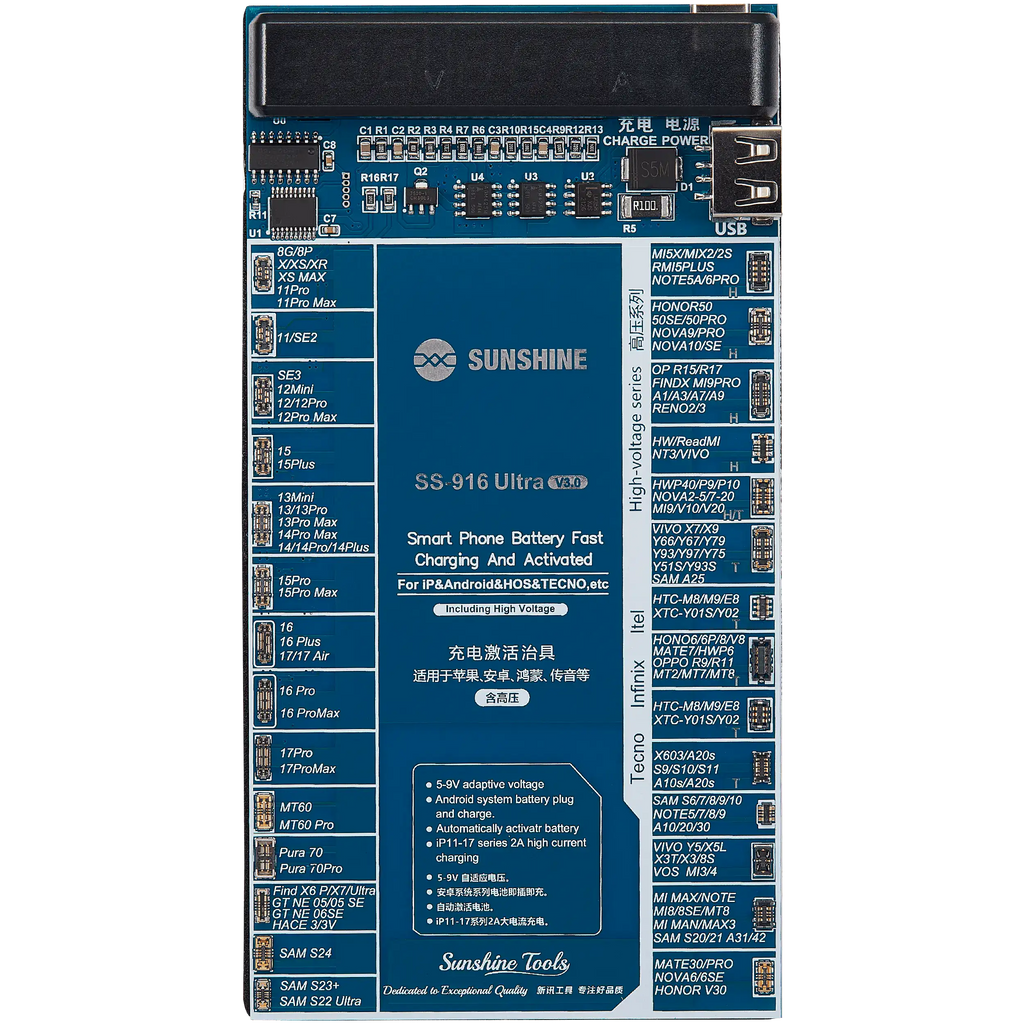Sunshine SS-916 Ultra IP Ladeaktivierungsvorrichtung für iPhone X-17 & Android