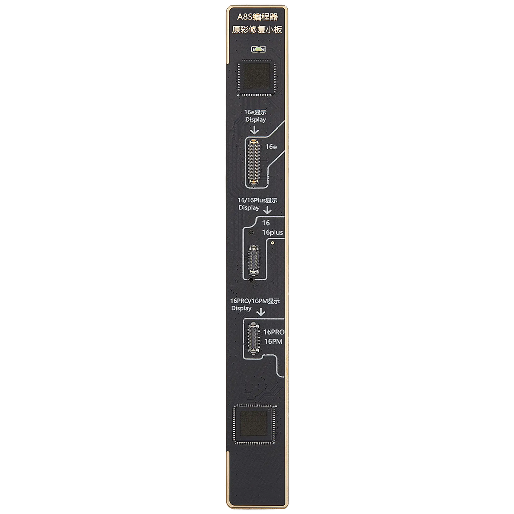 A8S/I6S True Tone Reparaturplatine iPhone 16 E/Plus/Pro/Pro Max (I2C)