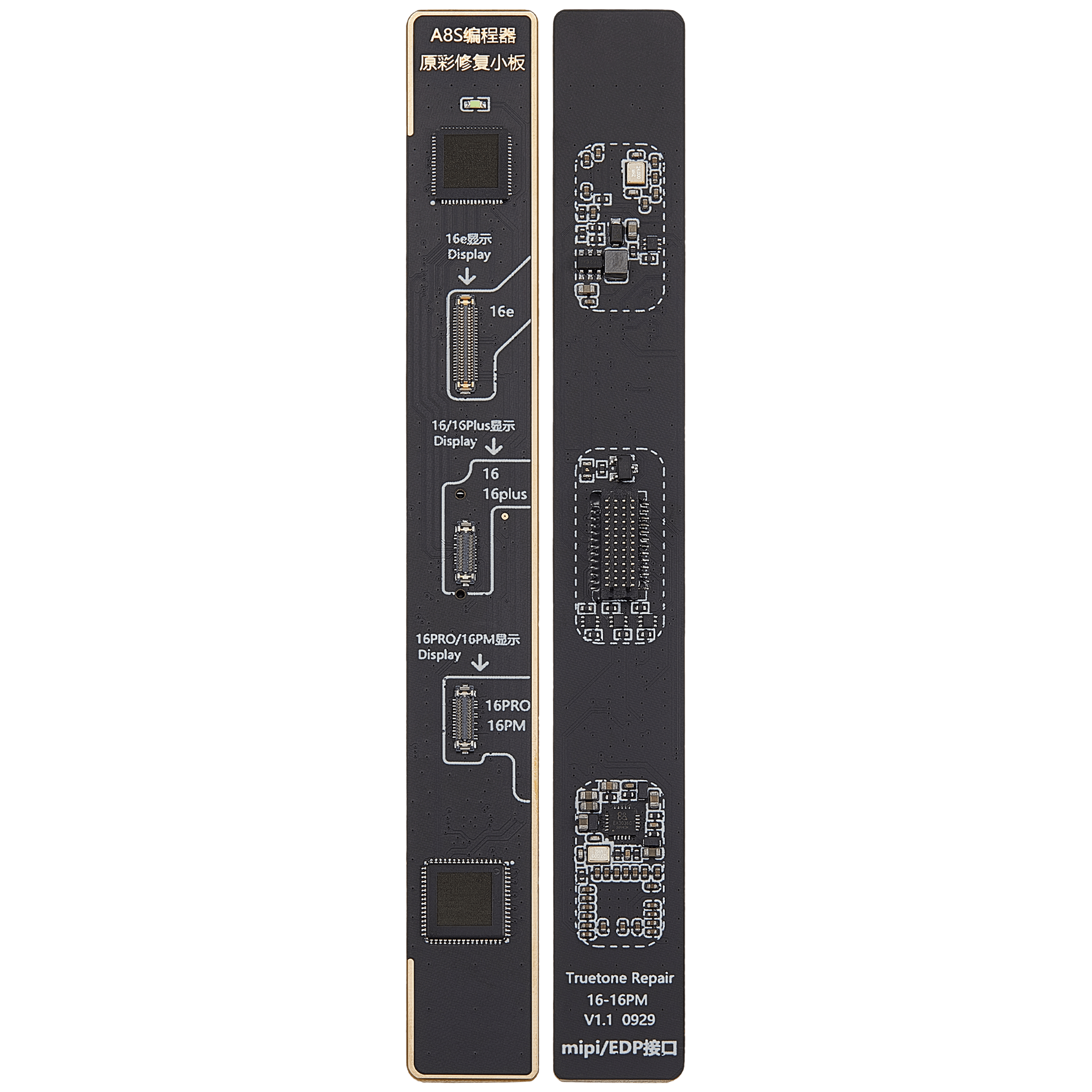 A8S/I6S True Tone Reparaturplatine iPhone 16 E/Plus/Pro/Pro Max (I2C)