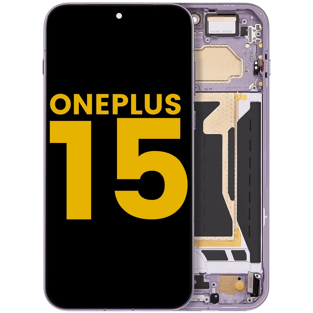 OLED-Display mit Rahmen für OnePlus 15 (Refurbished) (Ultra Violet)