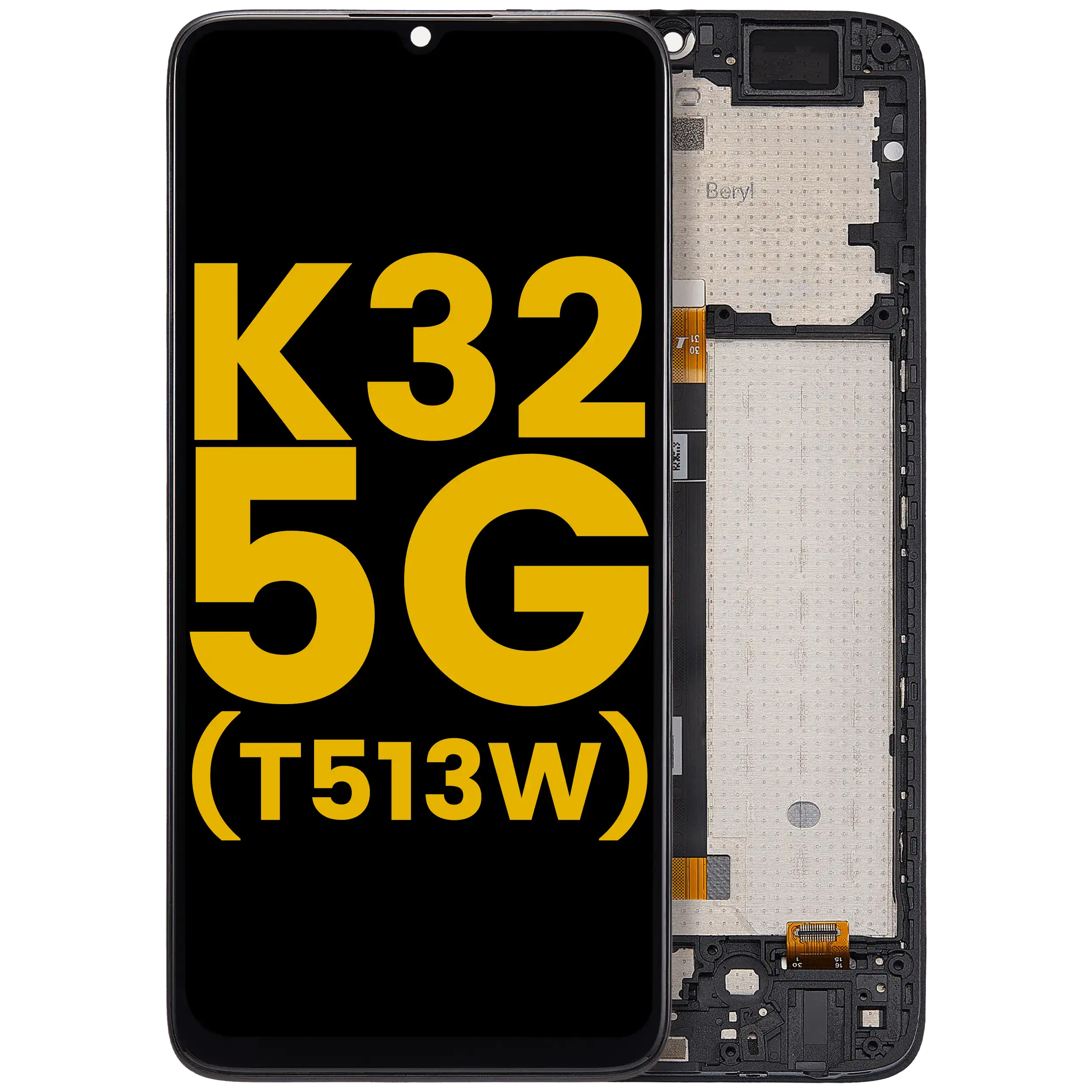 LCD-Display mit Rahmen für TCL K32 5G (T513W) (Refurbished) (Alle Farben)
