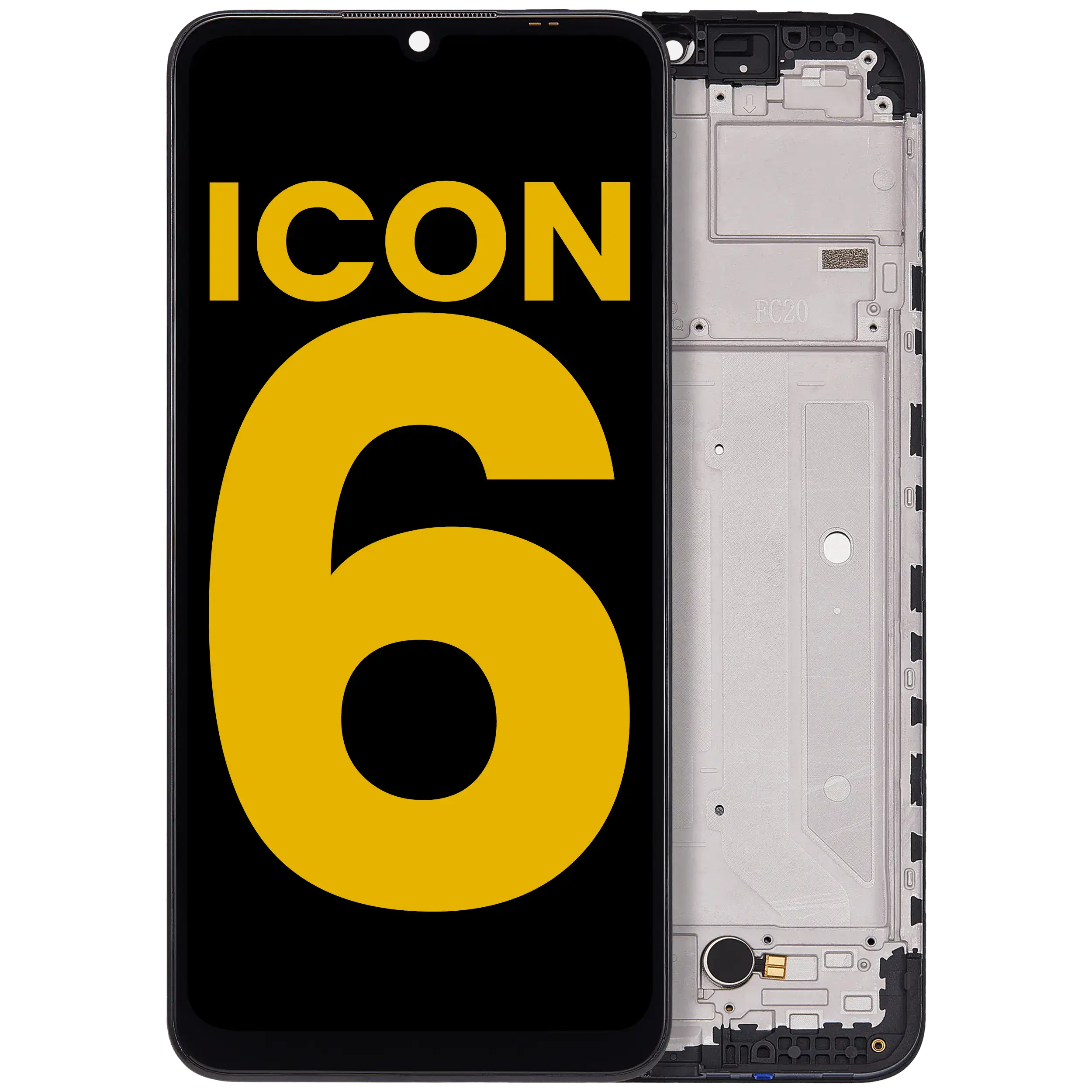 LCD mit Rahmen für Cricket Icon 6/AT&T Verge (Refurbished)