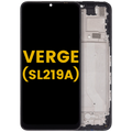 LCD Display with Frame for Cricket Outlast 5G (SN509C) / AT&T Motivate Pro 5G (SN509A) / Cricket Icon 6 (SL219C) / AT&T Verge (SL219A) (Refurbished) (All Colors)