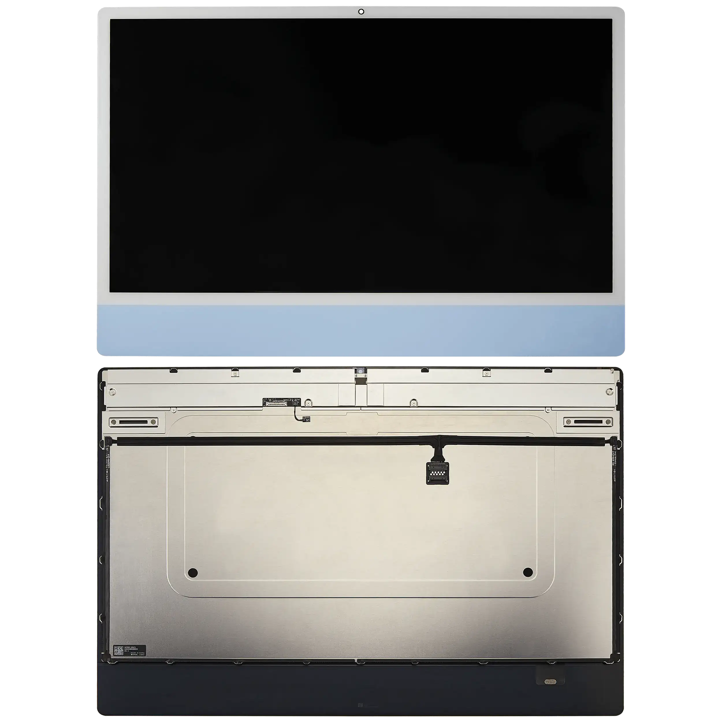 LCD Display for iMac 24" A2873 (2023) / A3137 / A3247 (2024) (LG204A-215 LM235UH1 SDD2) (used OEM part, Grade A) (Large Camera Opening) (Blue)