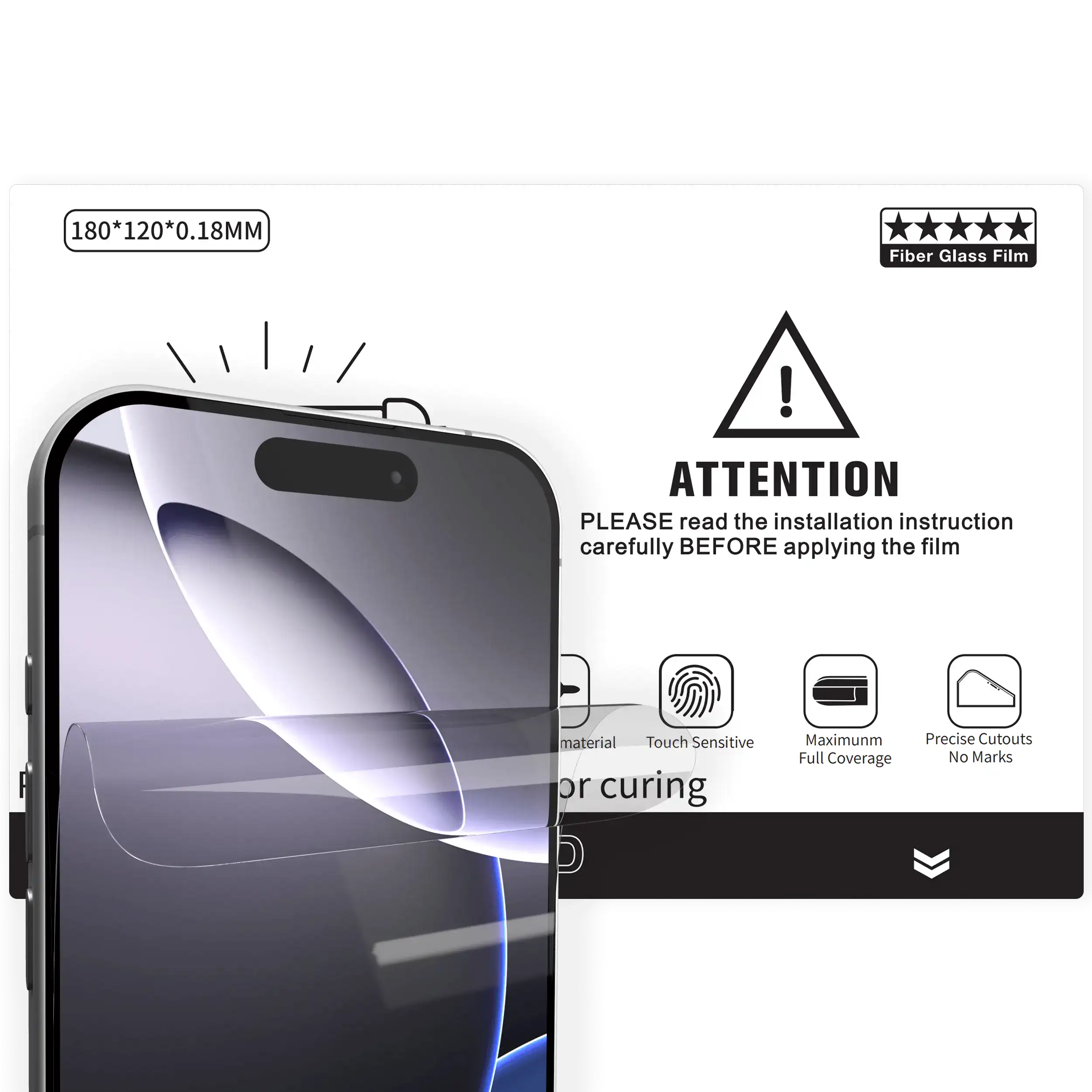UV Protection Film 120×180 mm (UV Clear Pro) (10-pack)