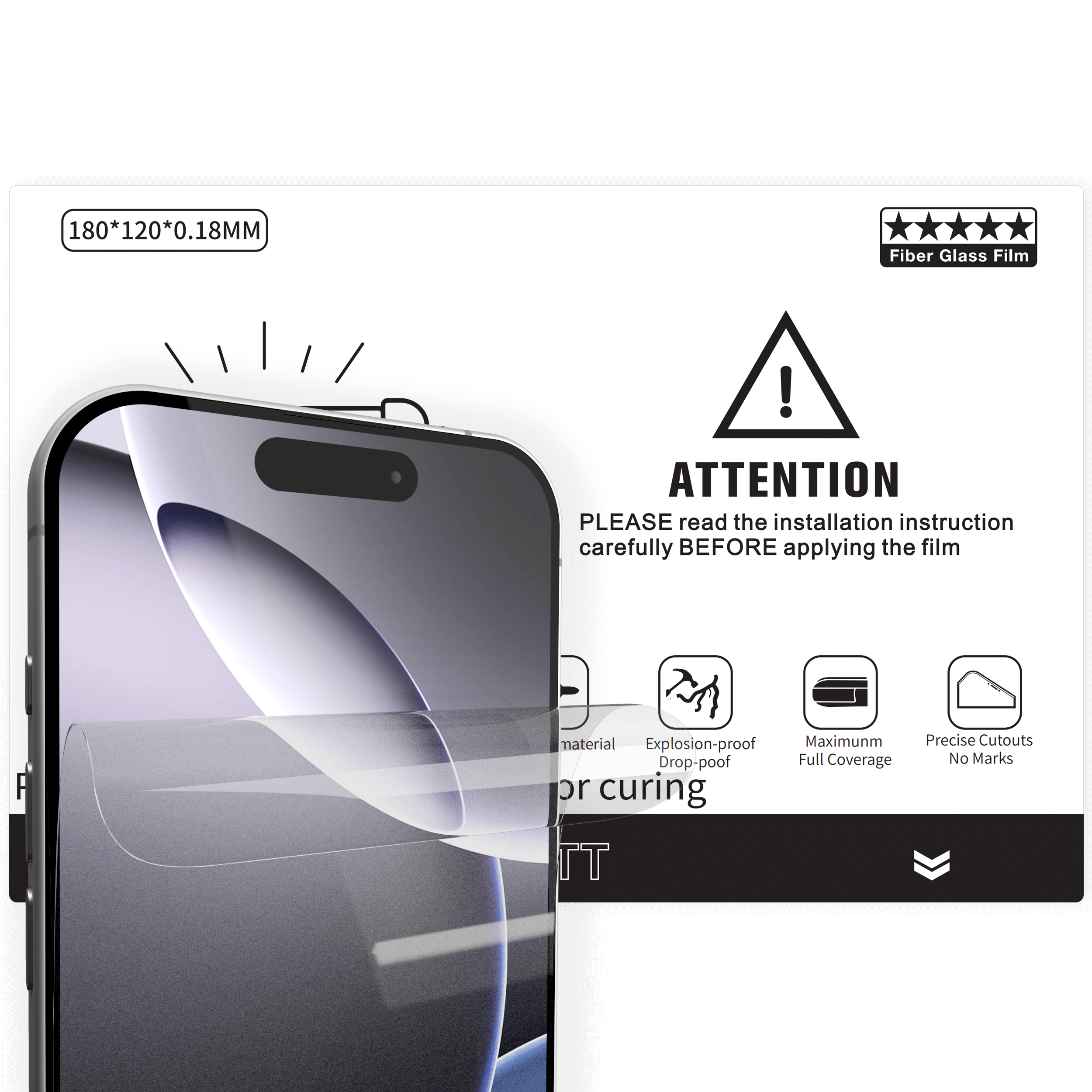 UV Matt Pro Schutzfolie 120×180 mm (10er-Pack)