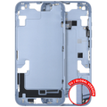 Midframe/Frame with Small Parts for iPhone 14 (EU/Global Version) (Used OEM Pull, C Quality) (Blue)