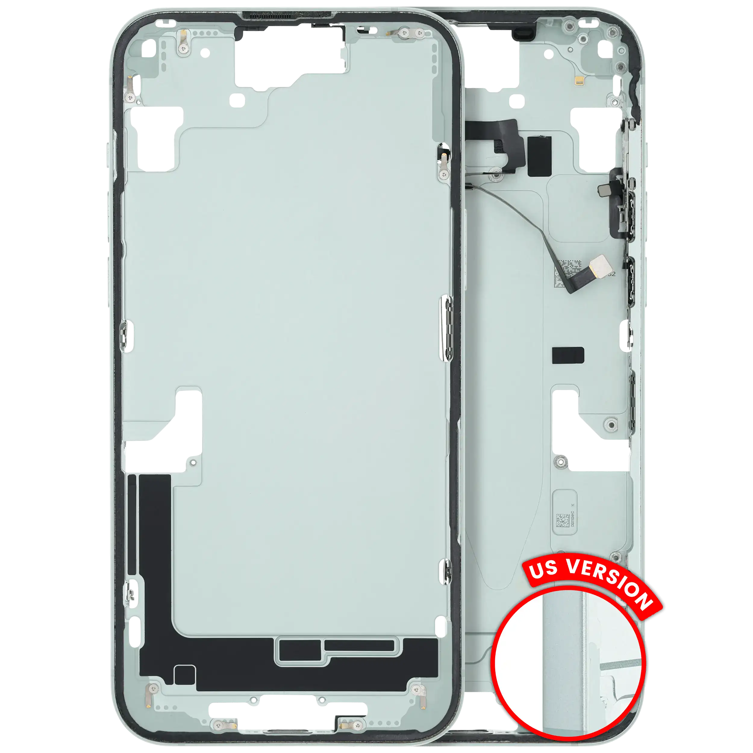 Midframe/Rahmen iPhone 15 Plus US Grün OEM B mit Kleinteilen