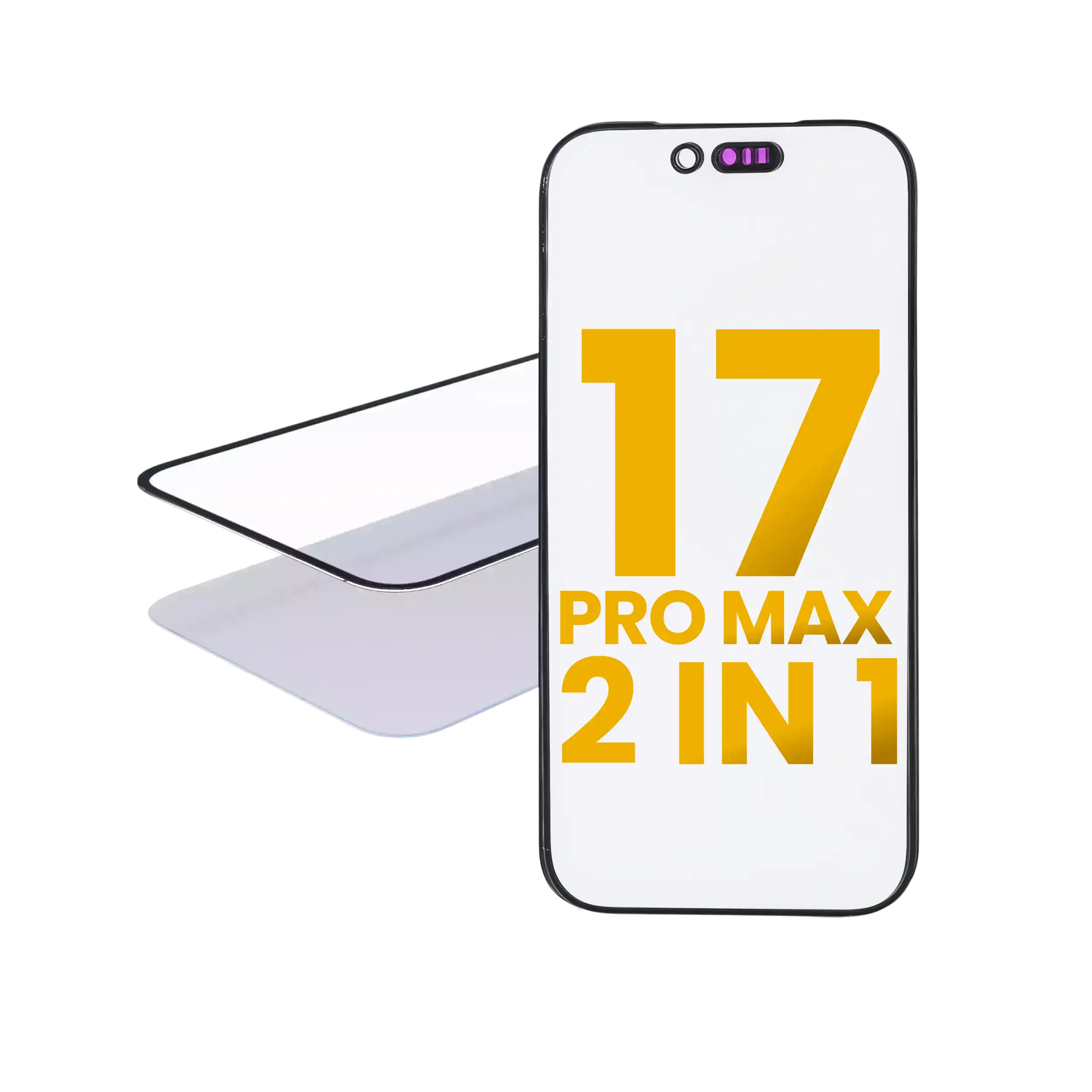 2x Frontglas mit OCA für iPhone 17 Pro Max - OCA Master