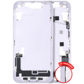 Midframe/Rahmen mit Ladebuchse-Flex & Kleinteile OEM A für iPhone 14 US Violett