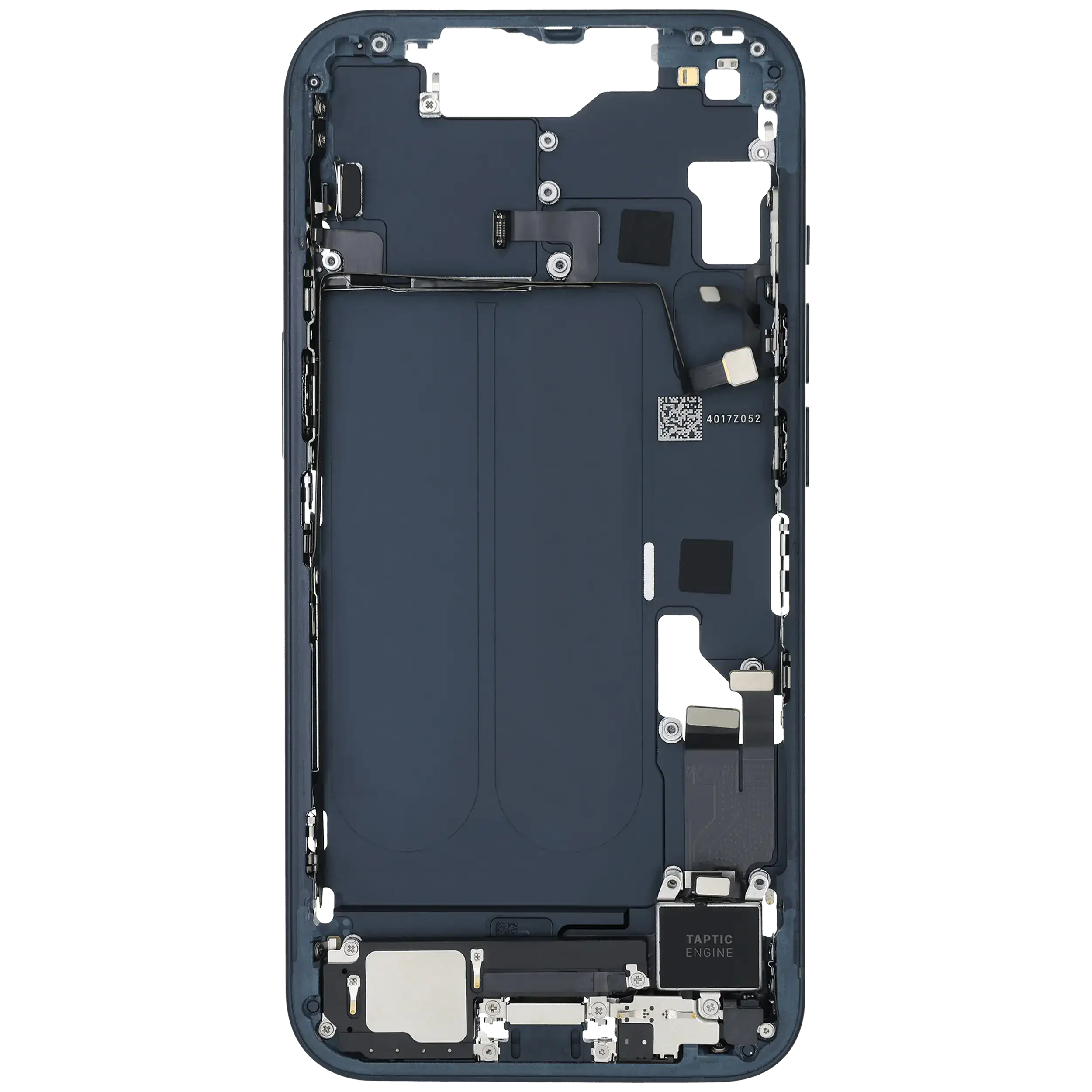 Midframe/Rahmen m. Ladeb. Flex & Kleinteile f. iPhone 14 Midnight OEM Pull C
