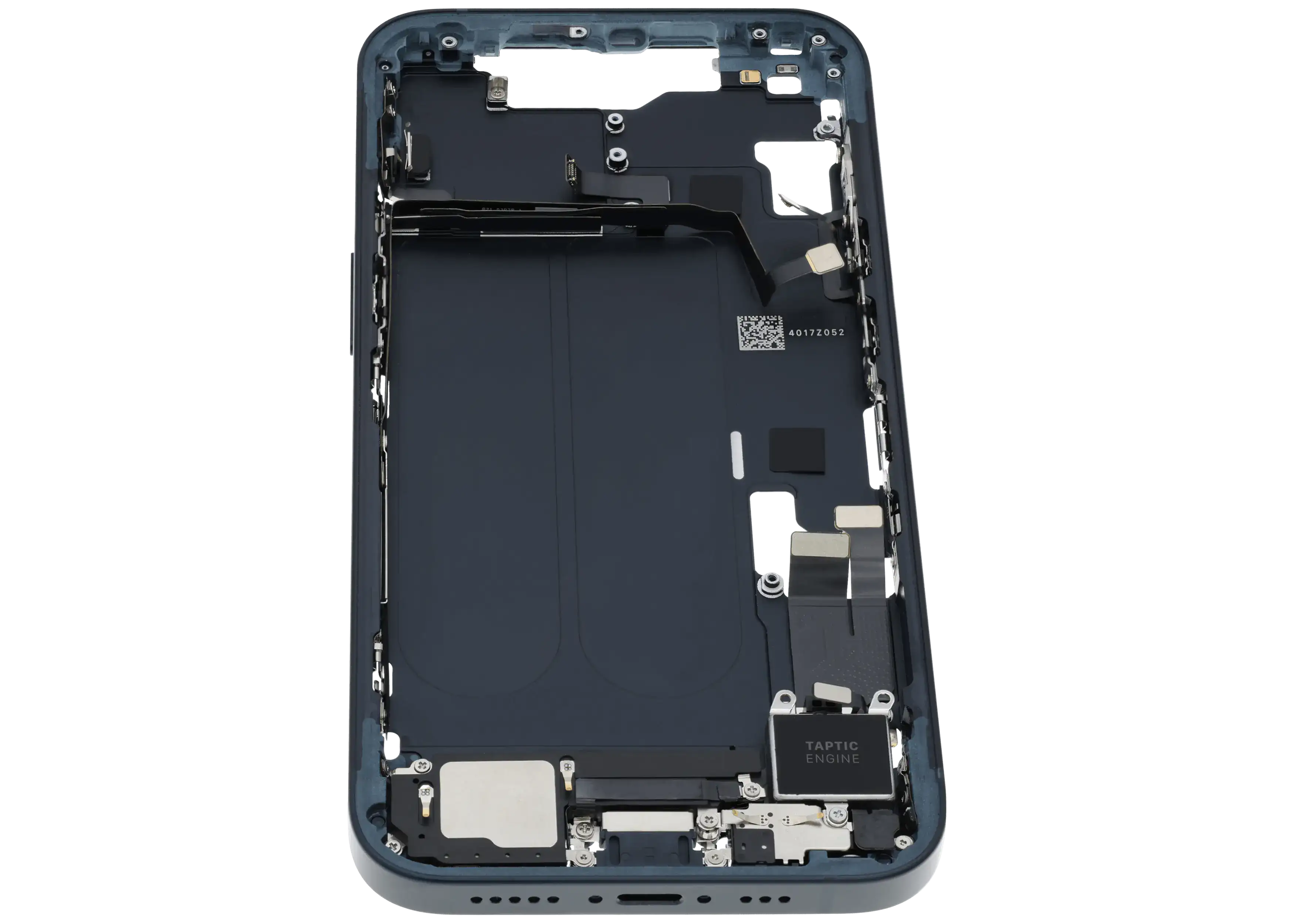 Midframe/Rahmen m. Ladeb. Flex & Kleinteile f. iPhone 14 Midnight OEM Pull C