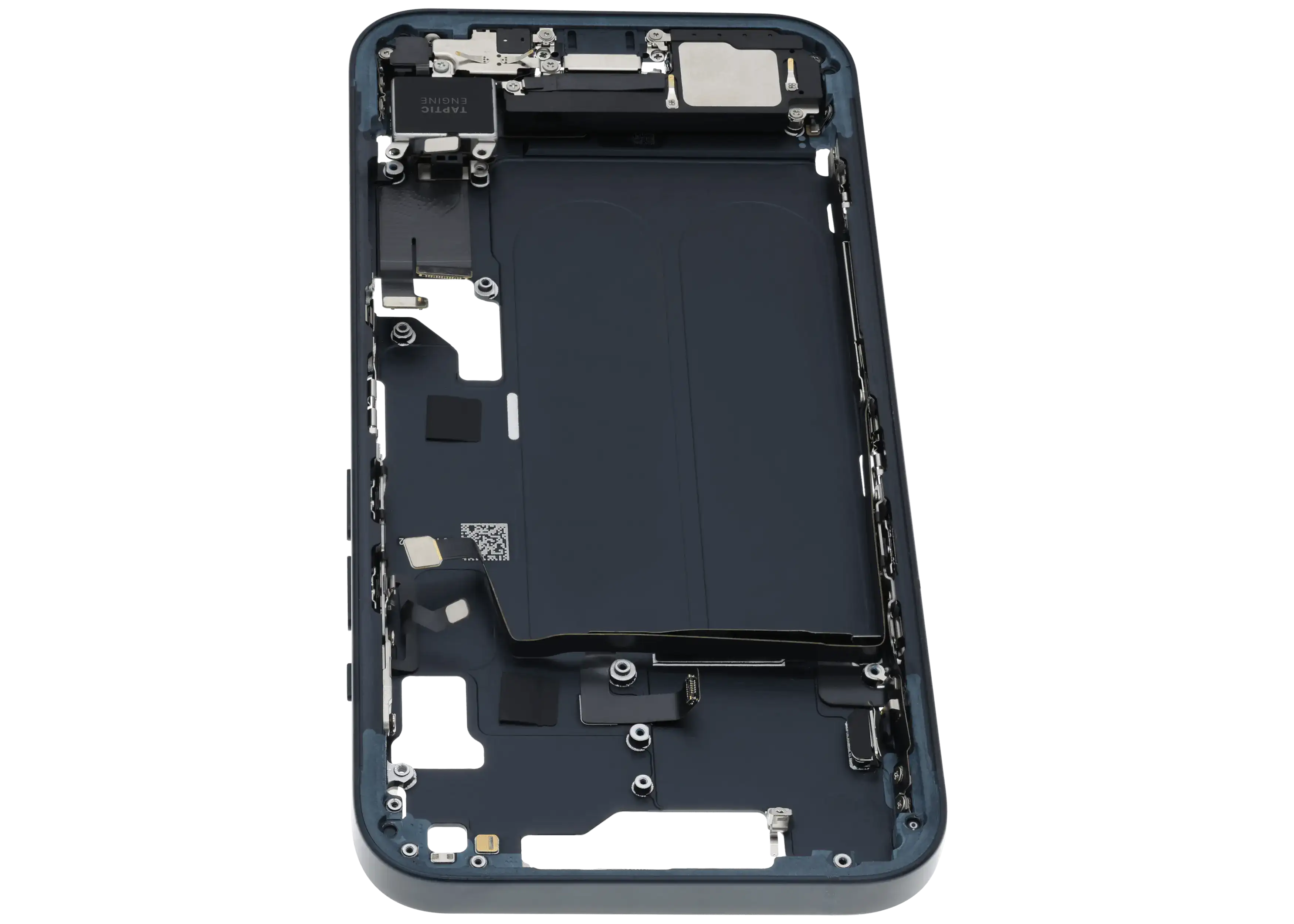 Midframe/Rahmen m. Ladeb. Flex & Kleinteile f. iPhone 14 Midnight OEM Pull C