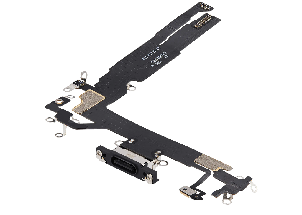 Charging Port Flex Cable for iPhone 17 (Premium) (Black)