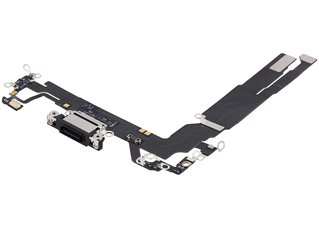 Charging Port Flex Cable for iPhone 17 (Premium) (Black)