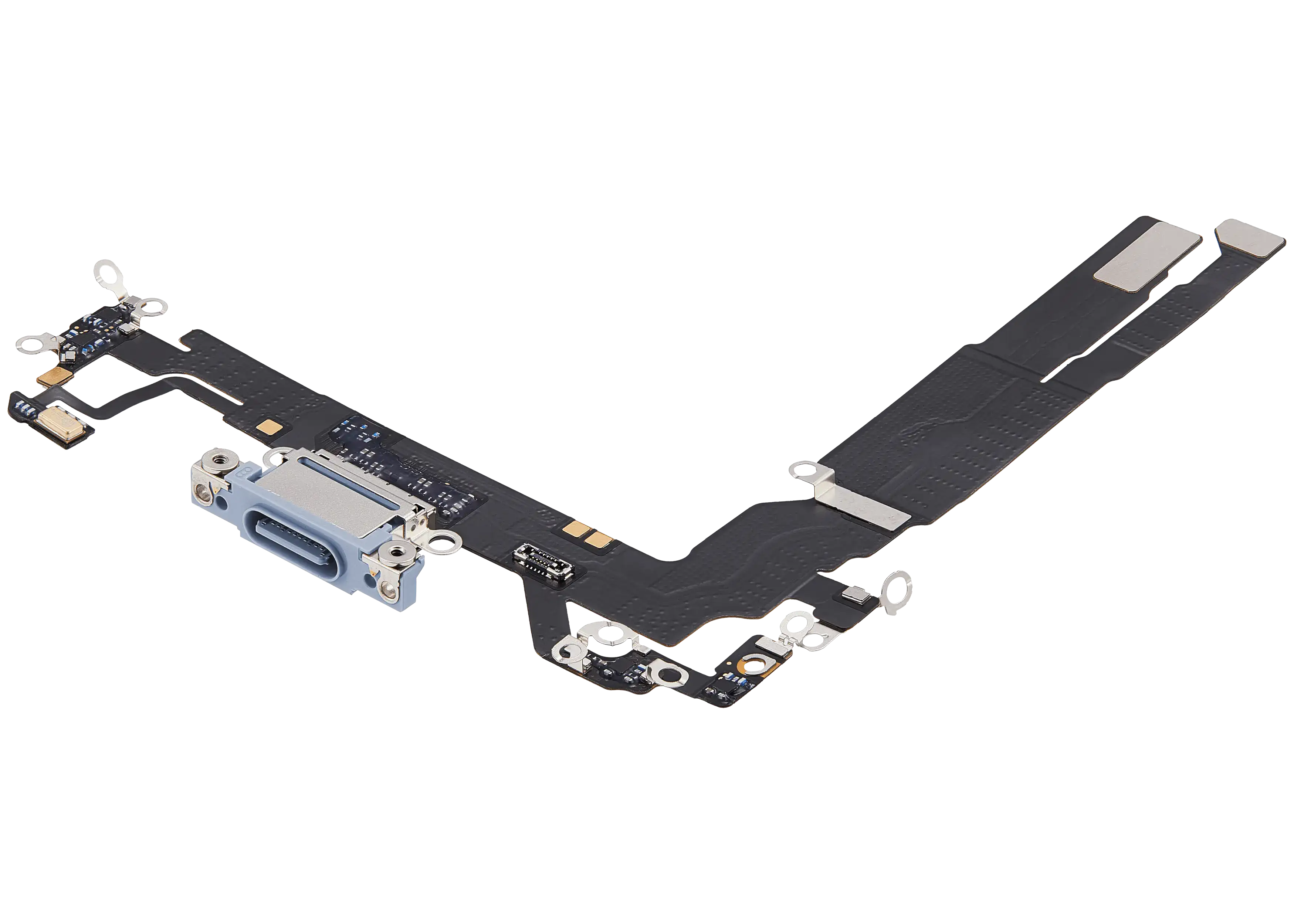 Charging Port Flex Cable for iPhone 17 (Premium) (Mist Blue)