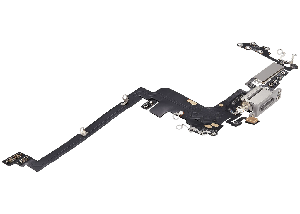 Ladebuchse Flexkabel iPhone 17 Pro Silber Aftermarket+