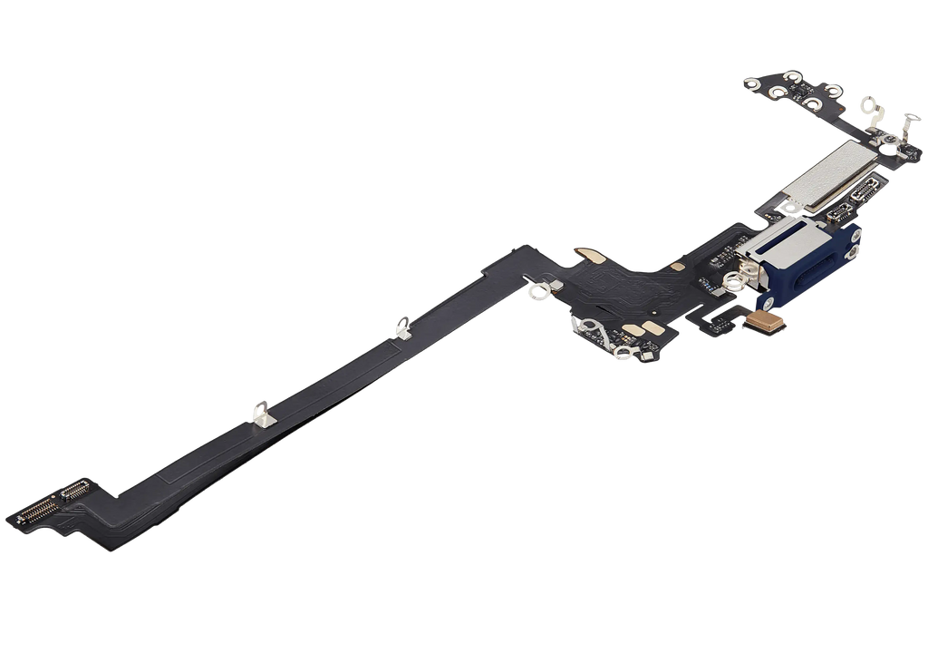 Charging Port Flex Cable for iPhone 17 Pro (Aftermarket Plus) (US Version) (Deep Blue)