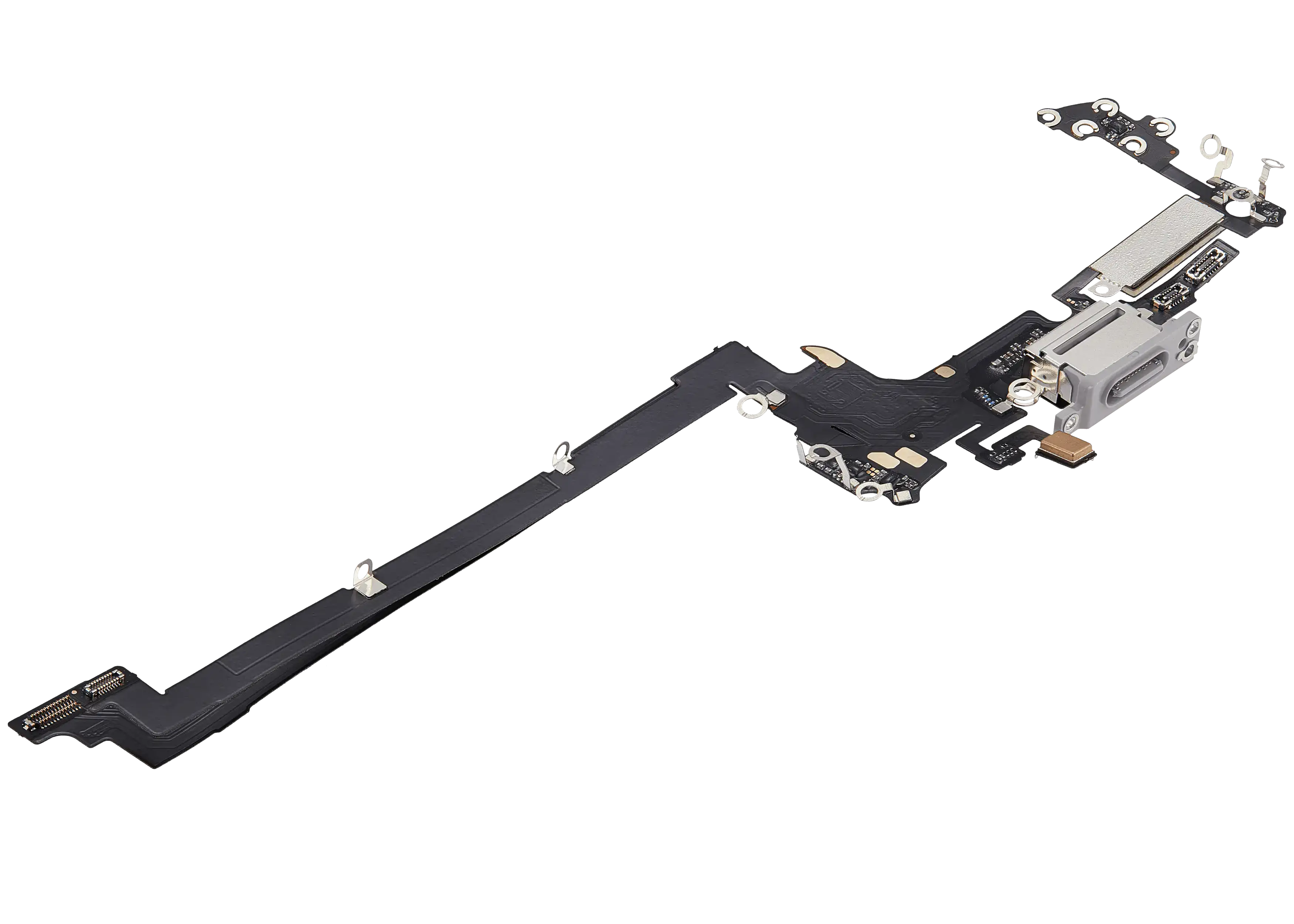 Charging Port Flex Cable for iPhone 17 Pro (Aftermarket Plus) (US Version) (Silver)