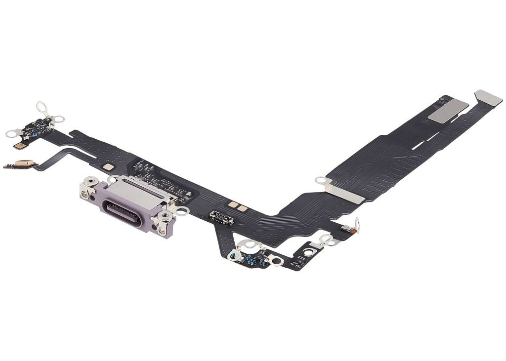 Flexkabel für Ladebuchse für iPhone 17 (Aftermarket Plus) (Lavender)