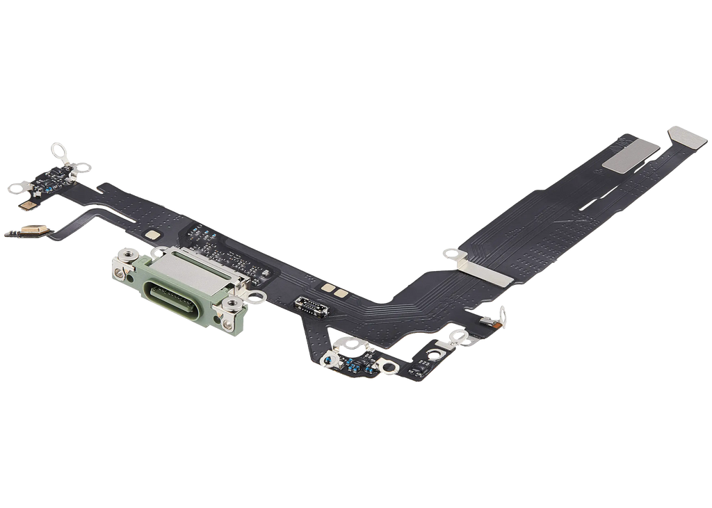 Ladebuchse-Flexkabel für iPhone 17 (Aftermarket Plus) (Sage)