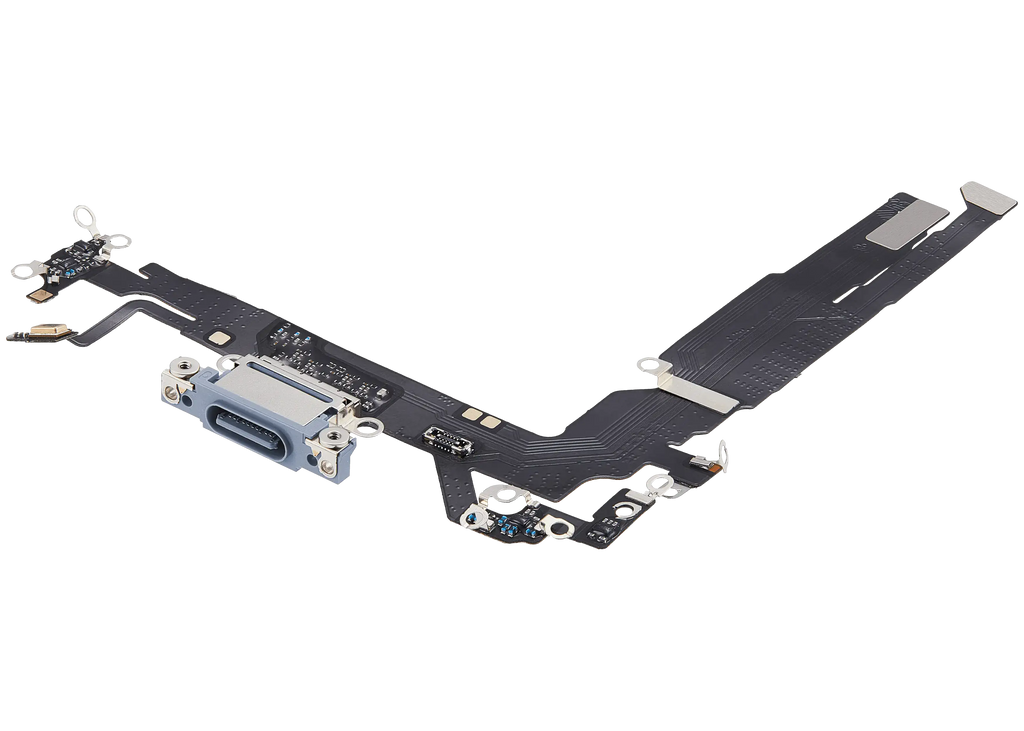 Ladebuchse-Flexkabel für iPhone 17 (Aftermarket Plus) (Mist Blue)