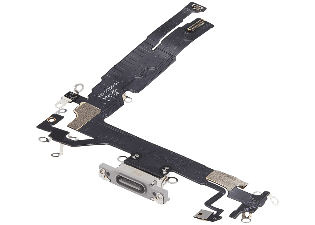 Ladebuchse-Flexkabel für iPhone 17 (Aftermarket Plus) (Weiß)