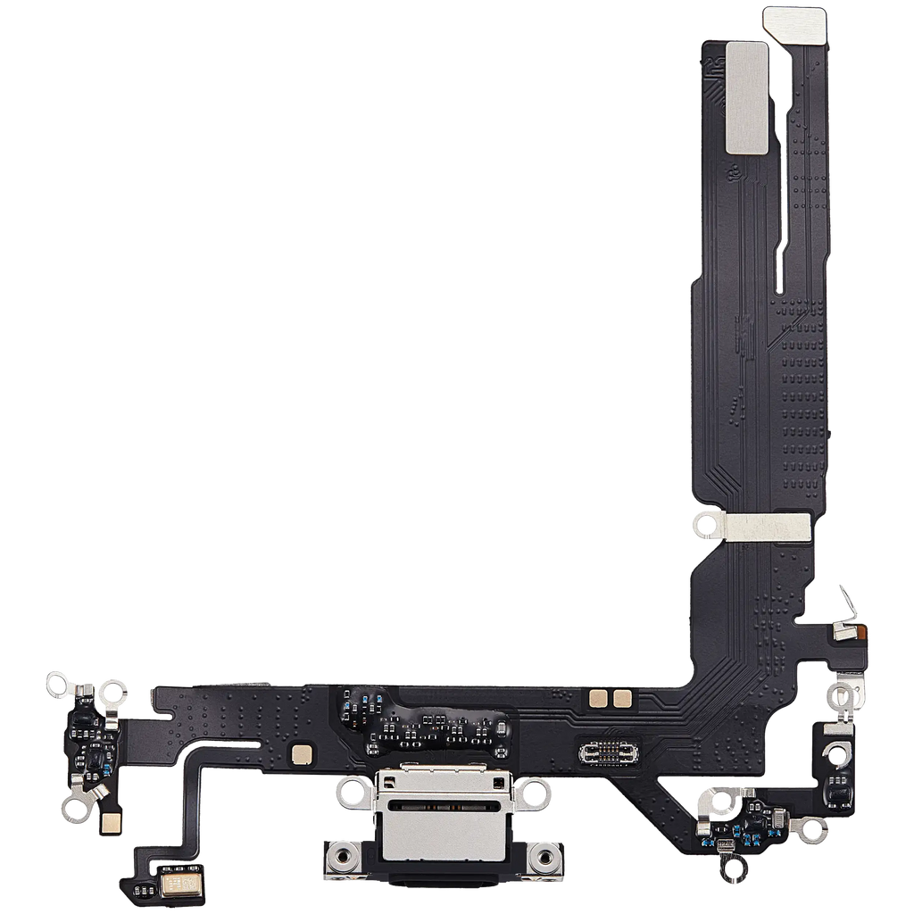 Ladebuchse-Flexkabel für iPhone 17 (Aftermarket Plus) (Schwarz)