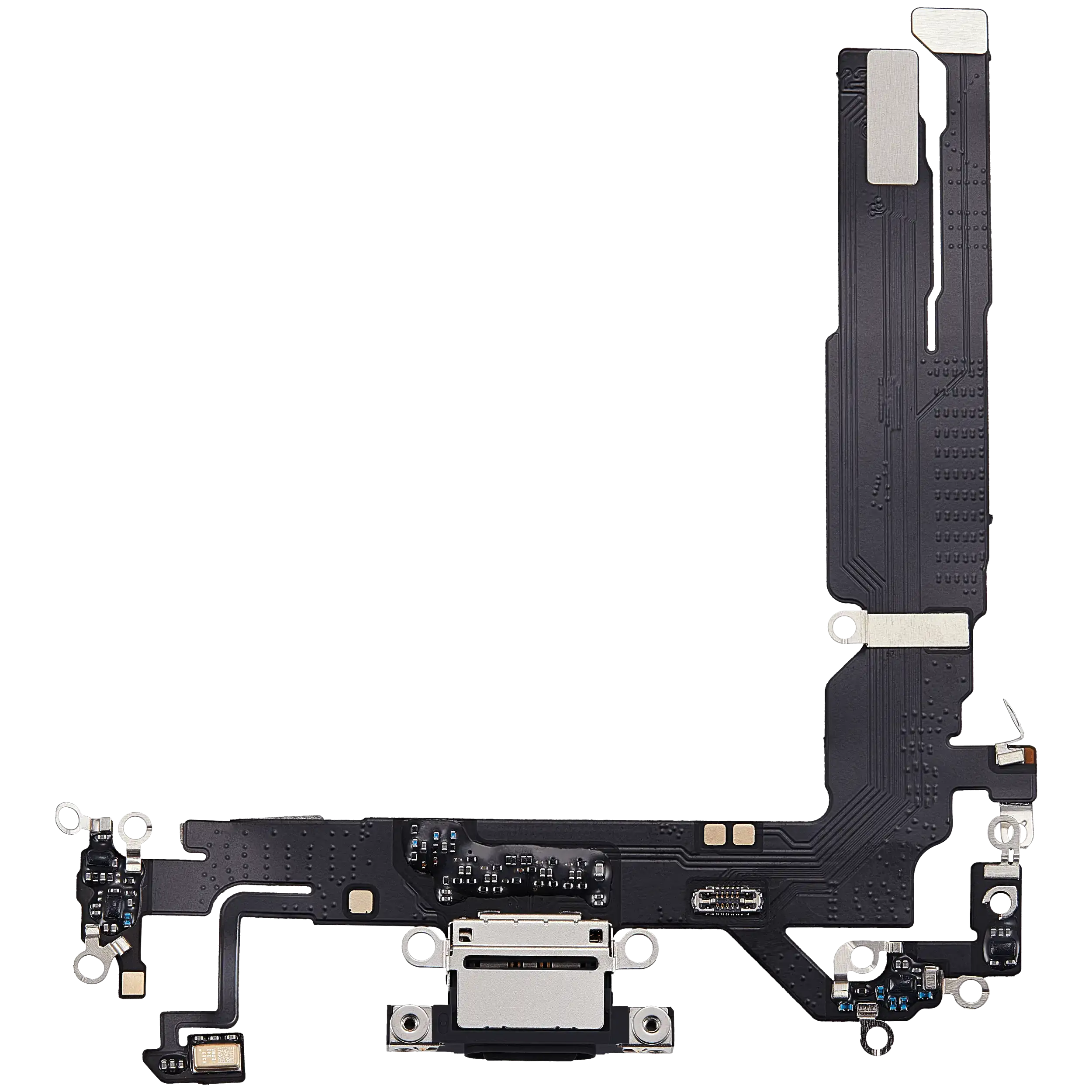 Ladebuchse-Flexkabel für iPhone 17 (Aftermarket Plus) (Schwarz)