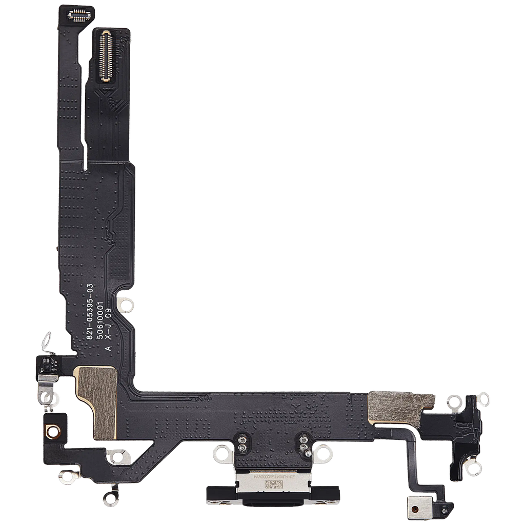Ladebuchse-Flexkabel für iPhone 17 (Aftermarket Plus) (Schwarz)