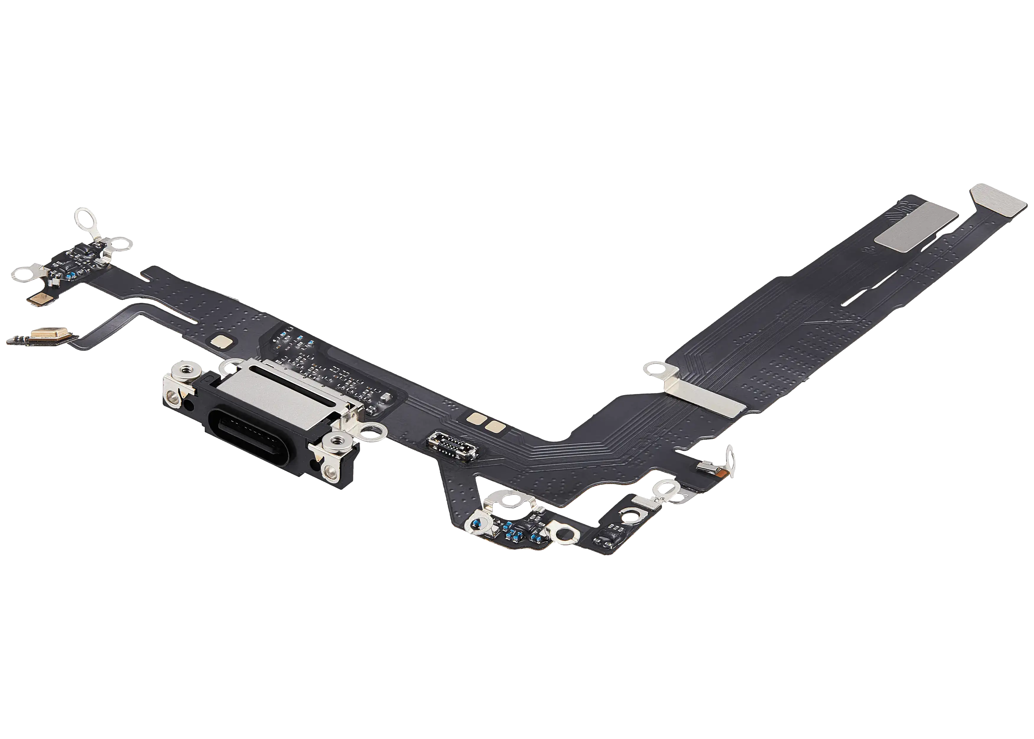 Ladebuchse-Flexkabel für iPhone 17 (Aftermarket Plus) (Schwarz)