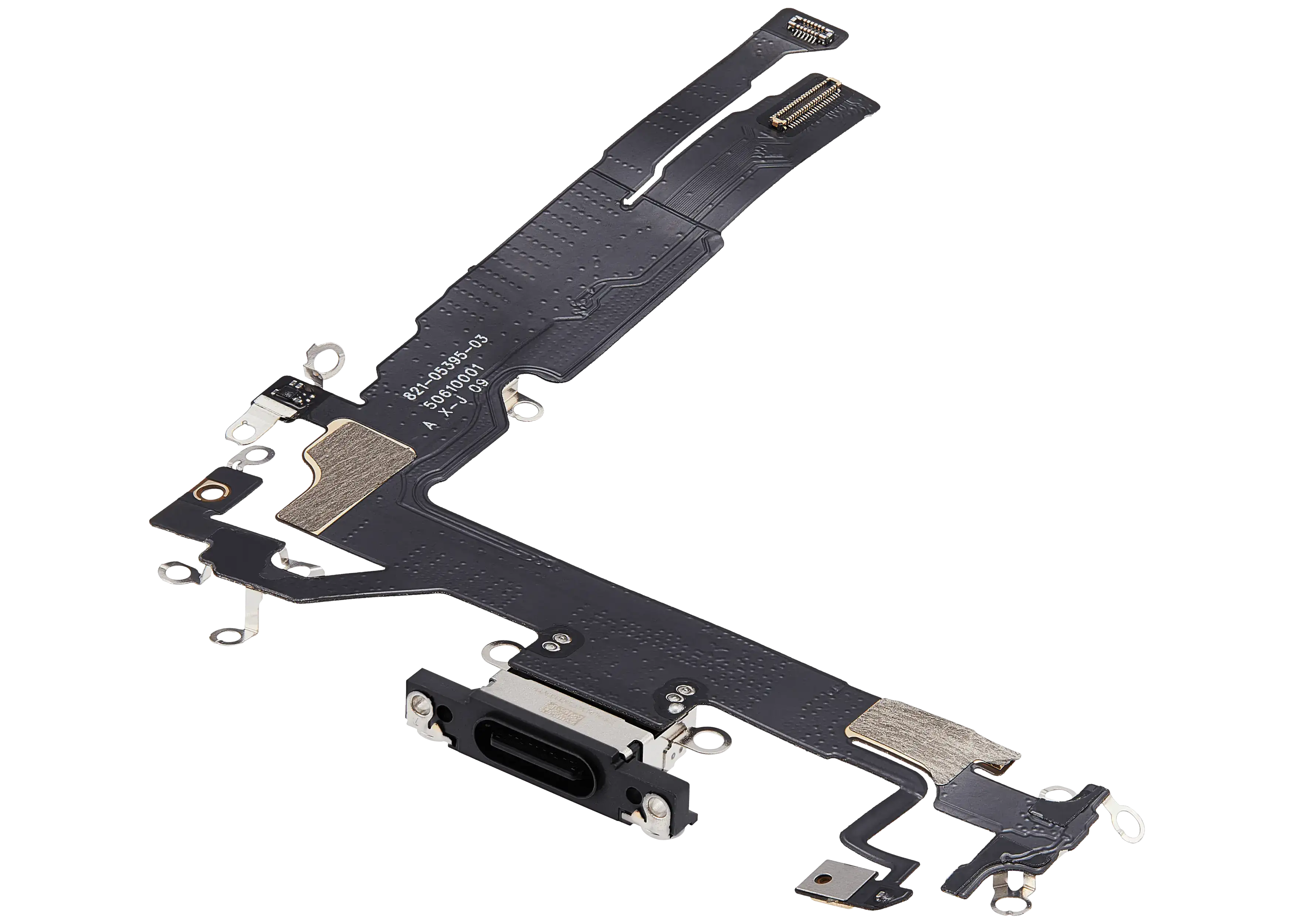 Ladebuchse-Flexkabel für iPhone 17 (Aftermarket Plus) (Schwarz)