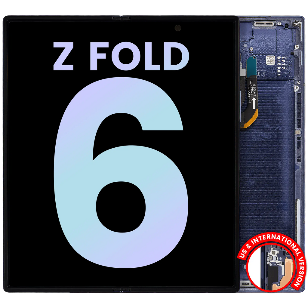 Inner OLED Display with Frame for Samsung Galaxy Z Fold 6 5G (US & International) (Service Pack) (Navy)