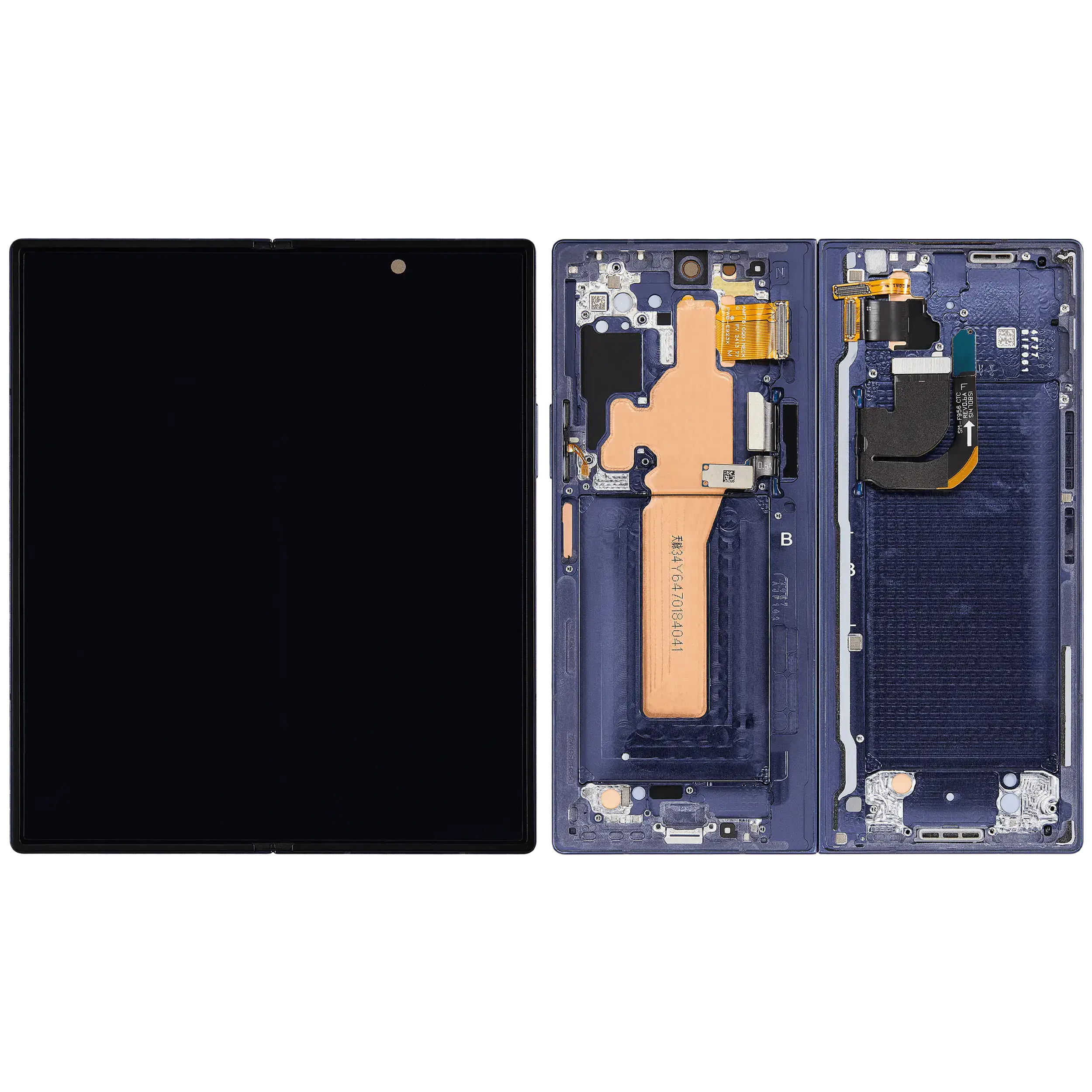 Inner OLED Display with Frame for Samsung Galaxy Z Fold 6 5G (US & International) (Service Pack) (Navy)