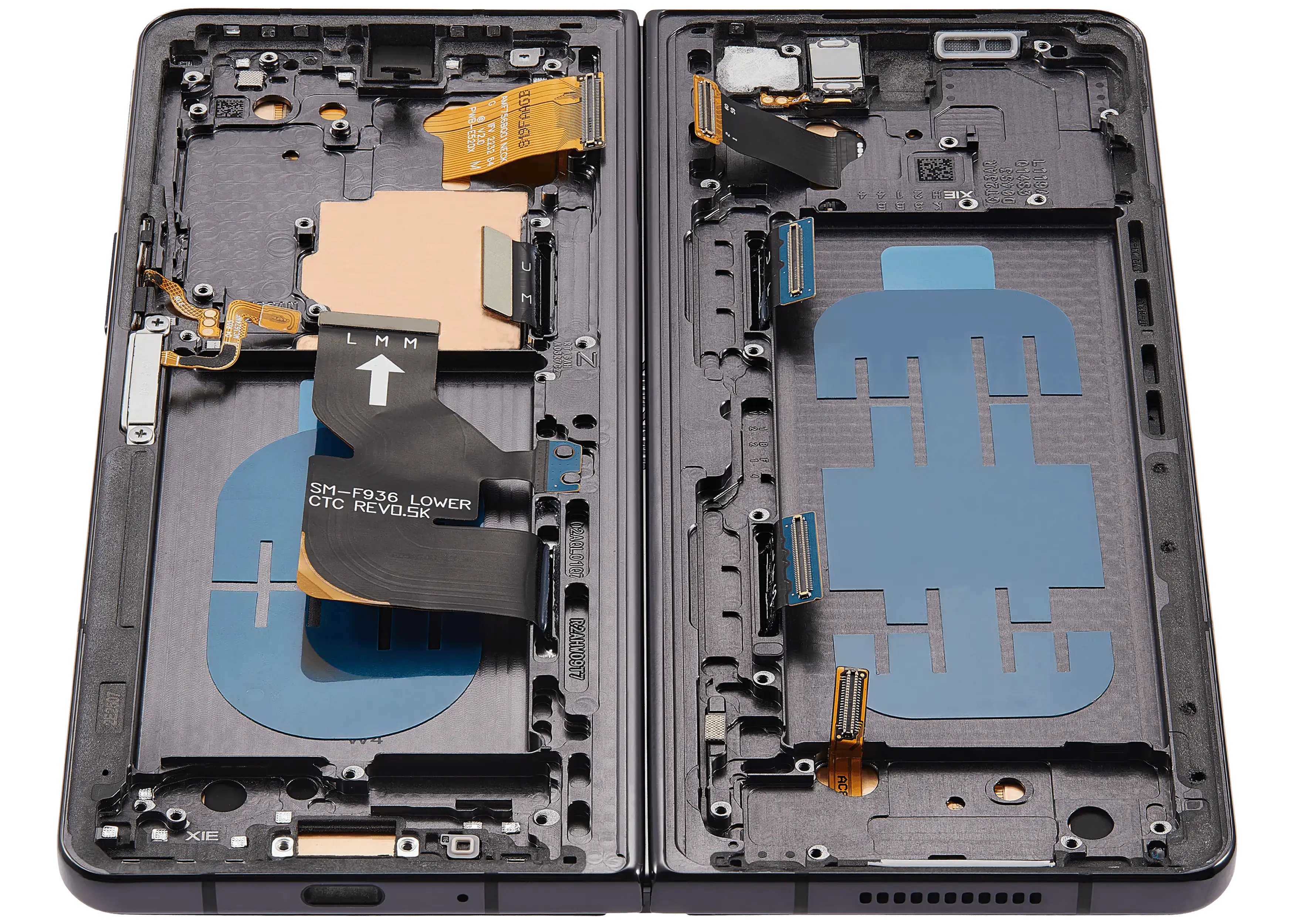 Innen OLED-Display mit Rahmen Samsung Z Fold4 Schwarz Refurbished