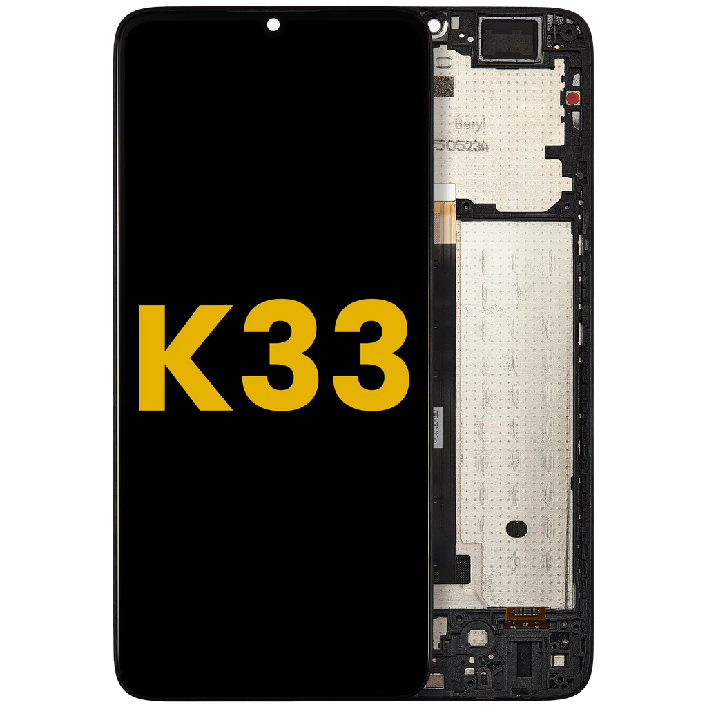 LCD-Display mit Rahmen für TCL K33 (Refurbished) (Alle Farben)