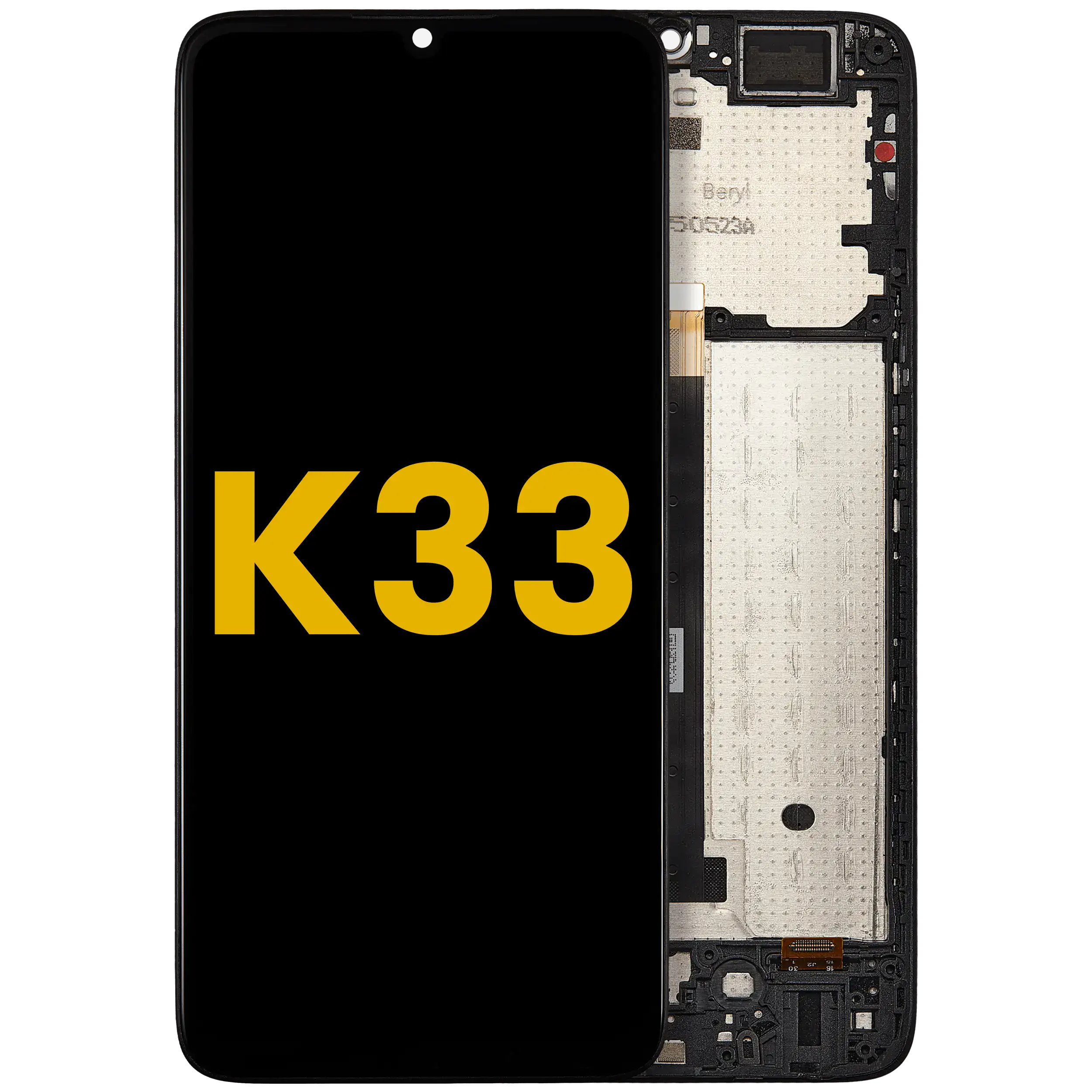 LCD-Display mit Rahmen für TCL K33 (Refurbished) (Alle Farben)