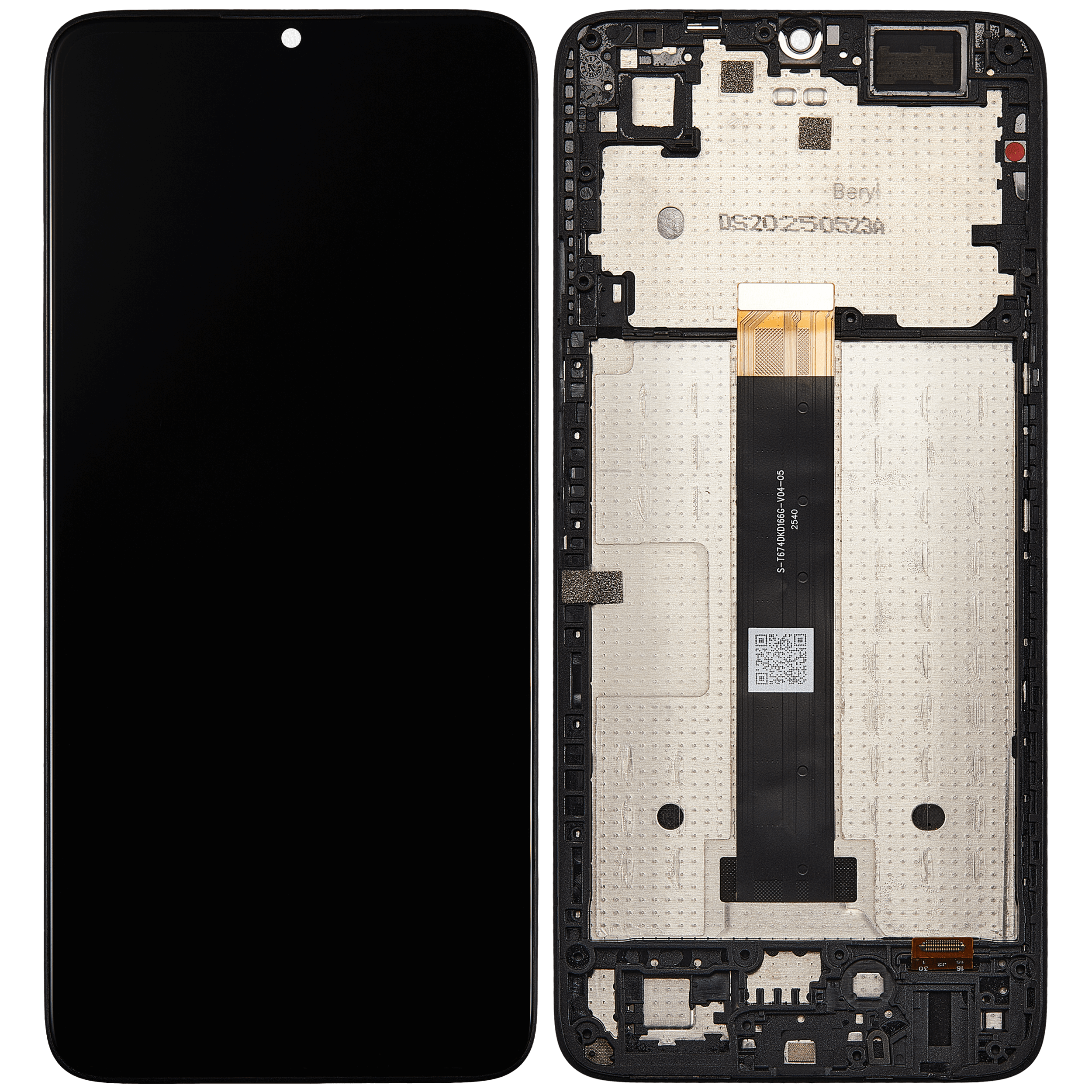 LCD-Display mit Rahmen für TCL K33 (Refurbished) (Alle Farben)