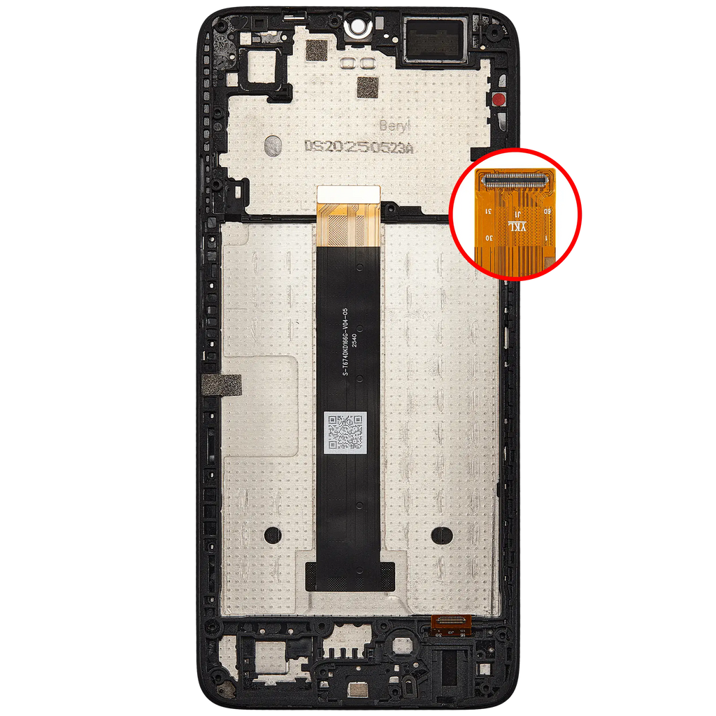 LCD-Display mit Rahmen für TCL K33 (Refurbished) (Alle Farben)