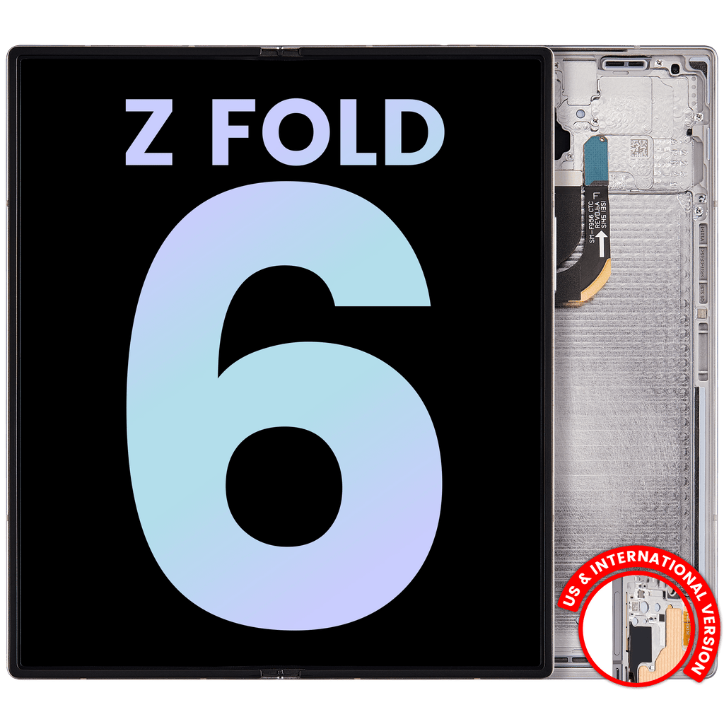 Internal OLED Module with Frame for Samsung Galaxy Z Fold 6 5G (US & International) (Service Pack) (Silver Shadow)