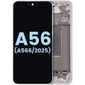 OLED-Display mit Rahmen für Samsung Galaxy A56 5G Service Pack Pink