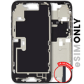 Midframe/Rahmen m. Klein. iPhone 16 Pro Max OEM Pull C Schwarz Titanium