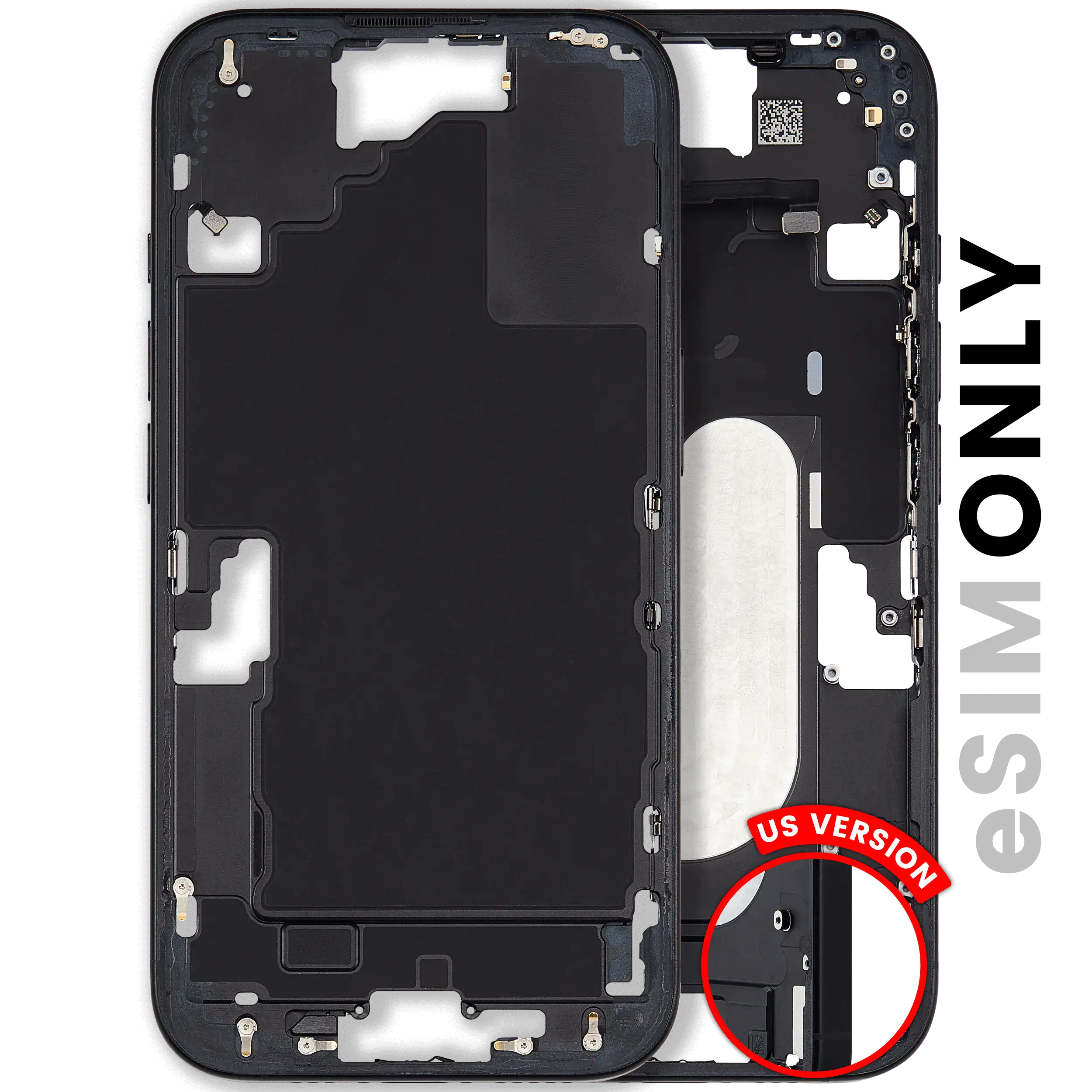 Original Apple-Ausbau C gebraucht – iPhone 16 US Version Rahmen Schwarz