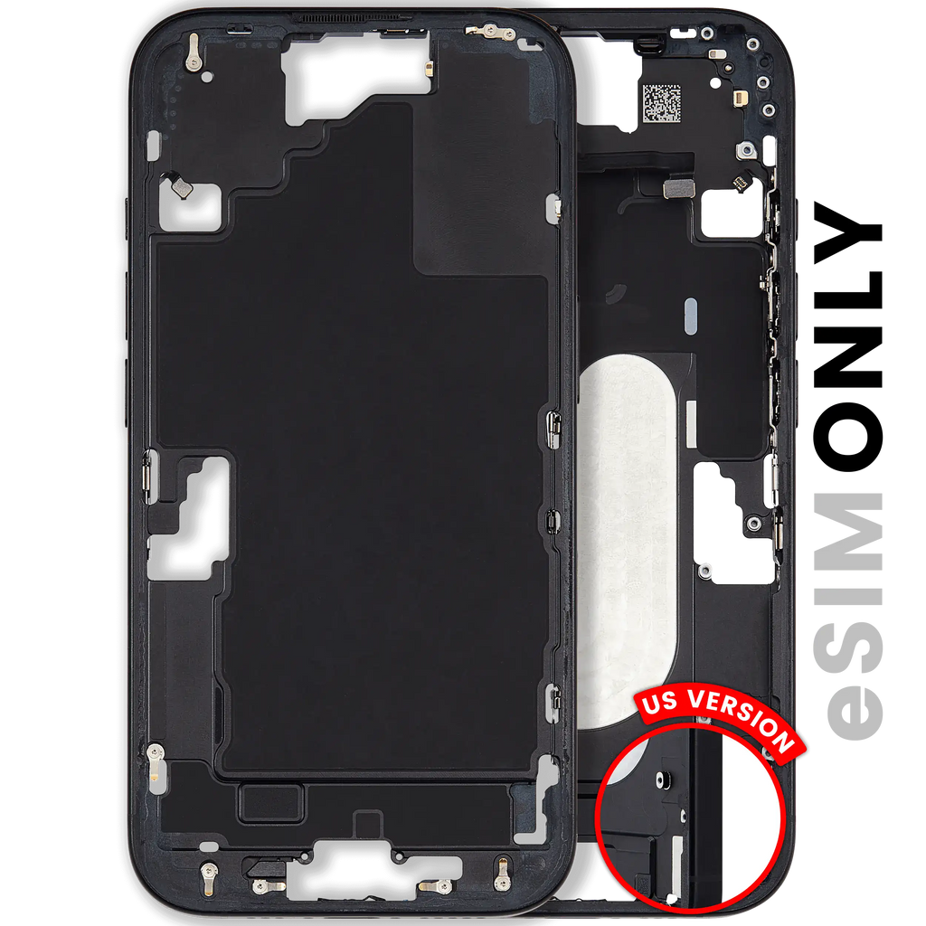 Original Apple-Ausbau B gebraucht – iPhone 16 US Version Rahmen Schwarz