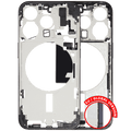 Midframe/Rahmen mit Kleinteilen für iPhone 15 Pro (Schwarz Titanium) OEM Pull C