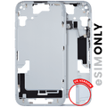 Midframe/Rahmen mit Kleinteilen iPhone 15 US (gebrauchter OEM-Ausbau B Blau)