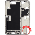 Midframe/Rahmen Kleinteile für iPhone 16 Pro Max Weiß Titanium OEM gebraucht Qua