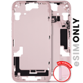 Midframe/Rahmen mit Kleinteilen für iPhone 15 US Pink OEM-Ausbau B
