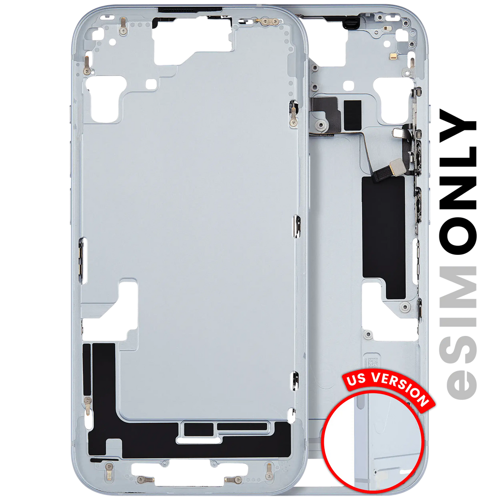 Original Apple-Ausbau C gebraucht – iPhone 15 US Version Rahmen Blau